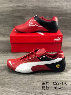 PUMA彪馬X Ferrari法拉利限量牛皮賽車鞋SF DRIFT CAT 5法拉利漂移全皮休閒鞋