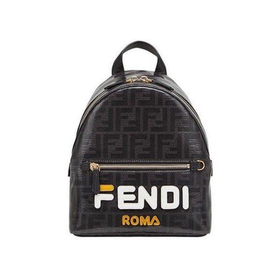 FENDI x FILA 限量合作款 FF LOGO 黑色 MINI 雙肩包 後背包