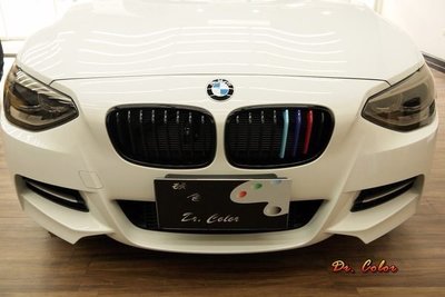 Dr. Color 玩色專業汽車包膜 BMW M135i 深藍 / 水藍 / 亮紅_鼻頭
