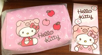 7-11 2019年福袋---Hello Kitty豬年化妝包&amp;紅包袋