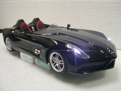 遙控車 1:12 原廠授權認證 Mercedes-Bens SLR (Z199) 遙控車(黑色)