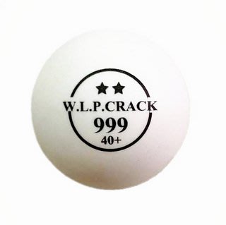 ｜一袋入144顆｜CRACK 克拉克 40+ 二星ABS桌球(實線) 新塑料 訓練 練習球 發球機練習桌球
