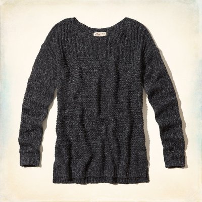 【天普小棧】HOLLISTER HCO Little Dume Sweater寬鬆款長版針織毛衣XS/S號