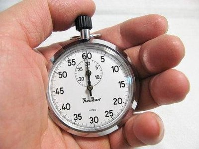 【神梭鐘錶】德國進口hanhart 漢達計秒分機械式0-60秒推進計30分機械上鍊專業碼錶