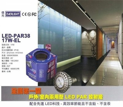 E27防水LED-par38-LED PAR-38 15W戶外/市內兩用型投射燈~防水型LED 17W