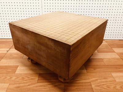 【JP.com】日本中古 木製圍棋棋盤 碁盤 盤の厚さ17.5cm 19路盤 實木圍棋盤 圍棋桌