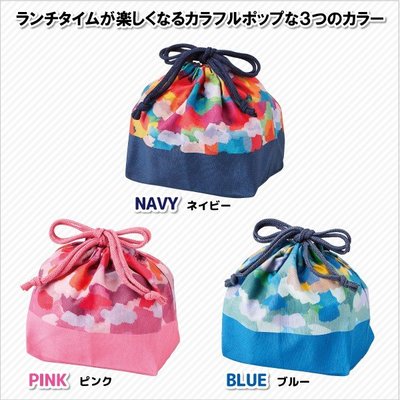 微笑小木箱『現貨』日本製 100%棉 巾著 雲彩暈染便當袋 收納袋 巾着 水桶包 束口包 弁当袋