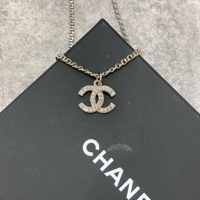 Chanel 項鍊 鑲鑽 銀色 星星/珍珠《精品女王全新&二手》
