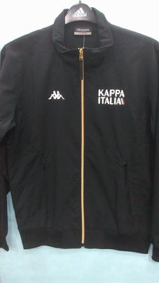 KAPPA 男 平織慢跑風衣 運動休閒外套 防潑水 抗紫外線 立領 C122-1858-8 黑 全新 公司貨