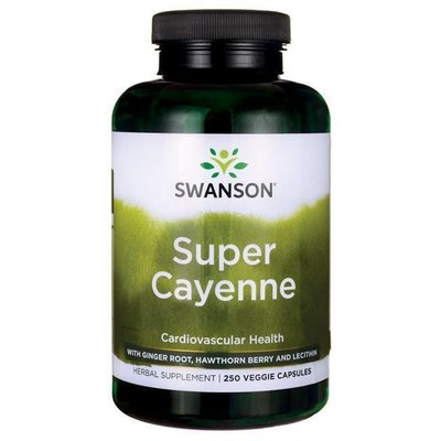 【活力小站】Swanson super cayenne超級唐辛子 卡宴 辣椒 生薑 山楂 卵磷脂250顆