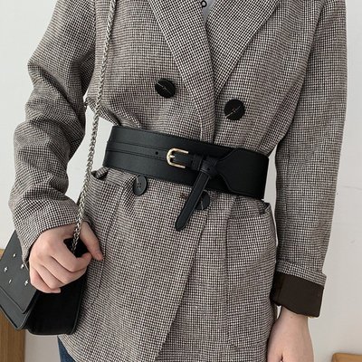 寬腰封 針釦寬腰帶 大衣外套收腰專用腰帶 【UD012】