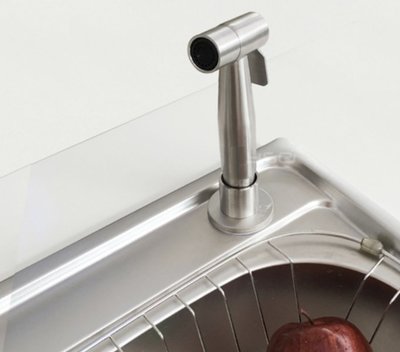 廚房好美麗 不鏽鋼 無鉛 SUS 304  18-8  廚房水槽 人造石 抽拉式水管+噴槍組合