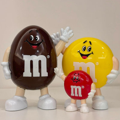 1991年M&M‘s巧克力公仔&隨身糖果盒(合售)