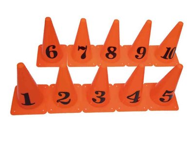"爾東體育" ANGO 安全數字標示三角錐 娛樂三角錐 12吋三角錐 遊戲三角錐 直排輪 籃球 排球 足球