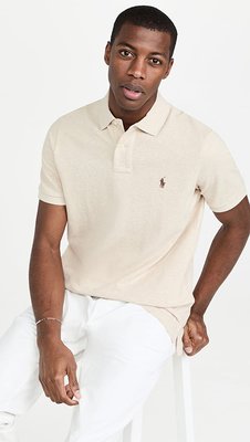 Polo Ralph Lauren Custom Slim Fit Polo Shirt 淺褐色 膚色 Polo衫 L