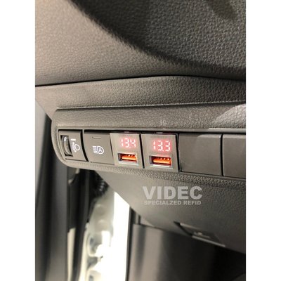 威德汽車 TOYOTA 2019 ALTIS 12代 原廠 USB 增設 充電 含 LED 燈 方形 原廠預留孔