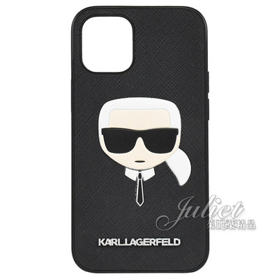 【茱麗葉精品】【全新商品】KARL LAGERFELD Iphone12 mini (5.4吋) 立體公仔手機殼.黑