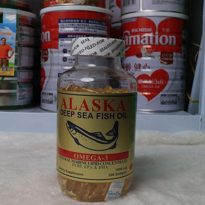 HK代購 美國ALASKA康維寶阿拉斯加深海魚油1000mg300顆