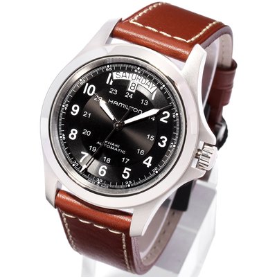 HAMILTON 漢米爾頓 H64455533 手錶 機械錶 40mm 日期星期顯示 黑面盤 男錶女錶