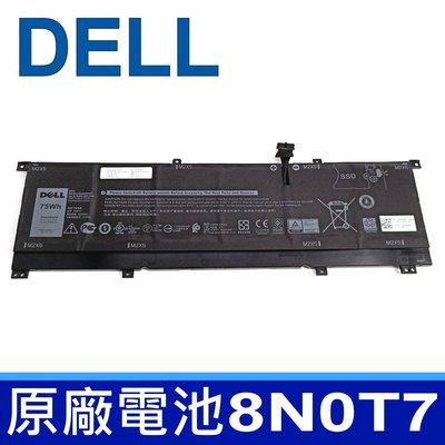 戴爾 DELL 8N0T7 原廠 電池  XPS 15 9575,15-9575,P73F,Precision 5530