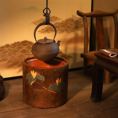 日本回流茶道具火缽裝飾擺件茶道古玩收藏 老物件日本回流茶道具494