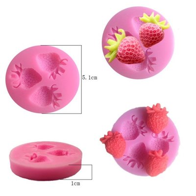 🚀台灣現貨 水果草莓造型矽膠翻糖模具蛋糕（＃19）
