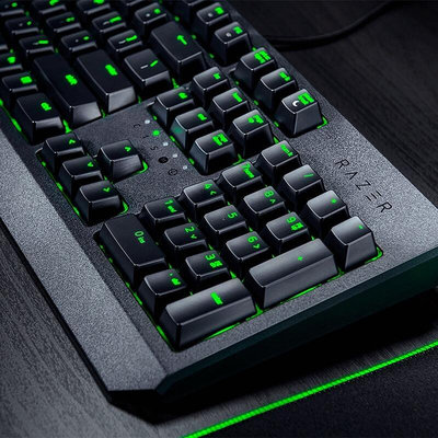 Razer雷蛇鍵盤 游戲鍵盤 電競鍵盤 黑寡婦蜘蛛標準版電腦 背光機械鍵盤 綠軸
