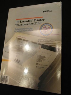 全新 HP LaserJet Printer Transparency Film  直購價!!