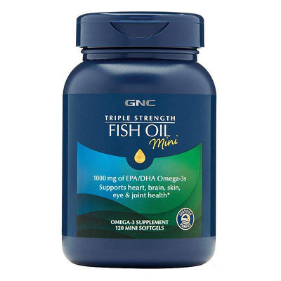 美國GNC健安喜迷你深海魚油120粒fish oil