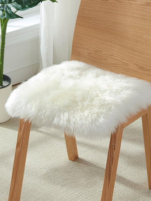 澳尊純羊毛椅墊加厚毛毛坐墊簡約保暖沙發椅子墊羊毛墊真羊皮墊子_趣多多