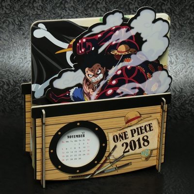 【UNIPRO】航海王 One Piece 2018 搖搖年曆置物架 桌曆 航海王 多雷斯羅薩 佐鳥 魯夫四檔 千陽號