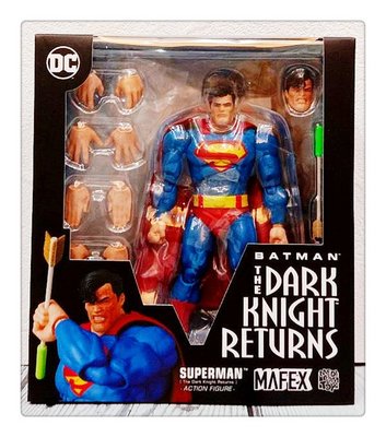 =海神坊=日本 MEDICOM MAFEX 161 超人 SUPERMAN 蝙蝠俠黑闇騎士歸來 可動公仔人偶模型場景收藏