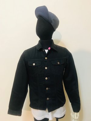 日本製 Wrangler 修身短款黑色牛仔夾克外套 S碼 已售