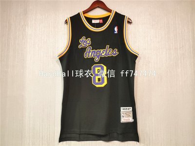 科比·布萊恩（Kobe Bryant）洛杉磯湖人隊8號 球衣 LOS ANGELES版 黑紫色