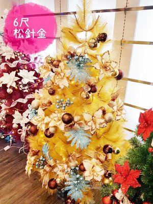 聖誕樹 6尺松針金成品樹(含所有裝飾+燈)，聖誕佈置/聖誕節/會場佈置/聖誕材料/聖誕燈，聖誕樹，X射線【X120508】