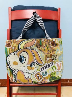 新品 迪士尼 Disney 兔子小姐 麻布 手提袋 購物袋