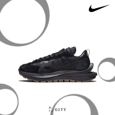[G2TY] Nike x Sacai |  VaporWaffle “Black and Gum” 極致黑 黑魂 焦糖底 黑生膠 DD1875-001