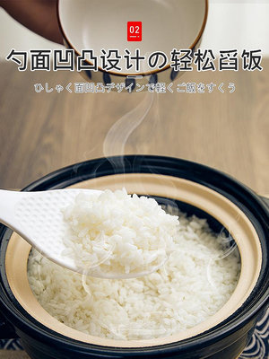 日本進口飯勺家用米飯鏟子電飯煲鍋飯勺子不粘米飯塑料打飯瓢盛飯