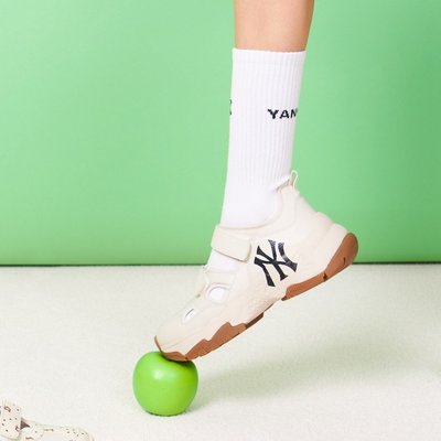 【Luxury】MLB BIG BALL CHUNKY系列 最新復古運動涼鞋 小紅書熱門款 網球鞋 滿版LA