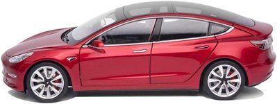 八田元氣小棧: 日版全新 Tesla/特斯拉收藏擺件車模玩具車仿真Model 3 1:18