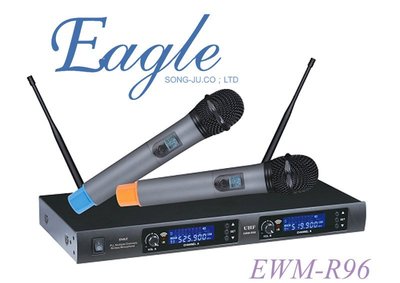 【山山小鋪】(免運送防滾圈+防塵套)EAGLE UHF 多頻道無線麥克風 EWM-R96