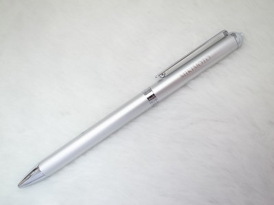 B483  MIKIMOTO  日本製 全金屬 銀色面 珍珠 原子筆(9成新)