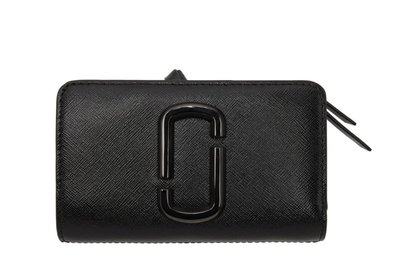 [ PS ] ❤️ 全新現貨 Marc Jacobs Black Snapshot 防刮牛皮拉鍊中夾 錢包 生日禮物