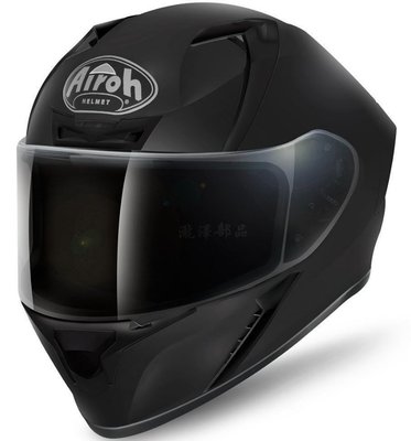 瀧澤部品 義大利 AIROH VALOR 系列 消光黑 全罩安全帽 素色 通勤 機車重機 透氣舒適 輕量