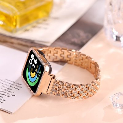 輕奢 小米手錶超值版 滿鑽金屬錶帶 Redmi 手錶 2 Lite / Redmi Watch 2 Lite 錶帶