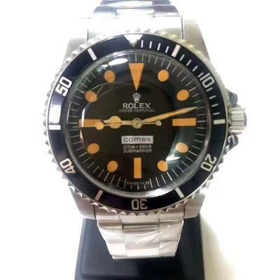 Rolex #comex 復古 水鬼  日本西鐵城機械機芯，亞克力玻璃，空心鋼帶款 鋁圈 只有一隻