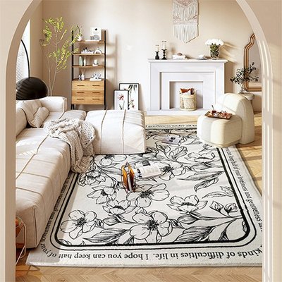 新店促銷TipToe水木清華 簡約地毯客廳北歐家用臥室地毯ins風復古地毯墊子