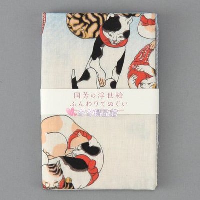 布布精品館，日本製  江戶 浮世繪  歌川國芳 棉布 紗布 浴巾 可當壁畫 裝飾門簾