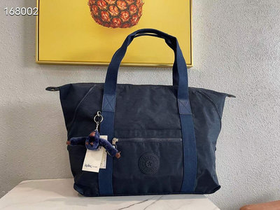 新款熱銷 Kipling 猴子包 深藍 K13405 可變形款休閒輕量防水肩背手提包 旅行包 大款 背面可插行李箱