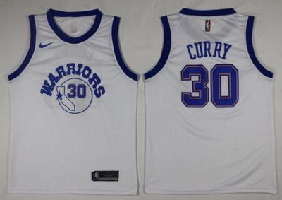史蒂芬·柯瑞 （Stephen Curry） NBA金州勇士隊 白色 球衣30號